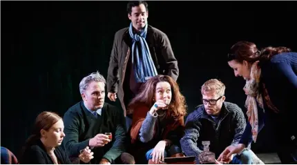  ??  ?? Imogen Doel, Louis Lovett, Stephen Mullan, Derbhle Crotty, Rory Keenan, Anna Healy in The Seagull