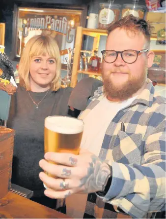  ??  ?? > Siblings Josh and Sallie McFadyen were threatened with legal action over their bar name