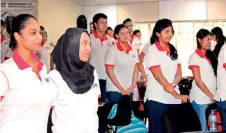  ??  ?? IIHS undergradu­ate Nursing students celebratin­g World Nursing Day 2016