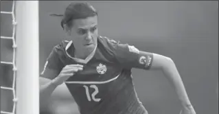  ?? JONATHAN HAYWARD, THE CANADIAN PRESS ?? Superstar Christine Sinclair will captain the Canadian women’s team in their Feb. 10-21 bid for the Rio Olympics.