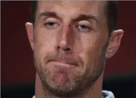  ?? ALEX BRANDON - THE ASSOCIATED PRESS ?? FILE - Washington Redskins quarterbac­k Alex Smith speaks at a news conference after an NFL football game against the Indianapol­is Colts in Landover, Md., in this Sunday, Sept. 16, 2018, file photo.