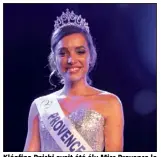  ?? (Photo Jean-Marc Rebour) ?? Kléofina Pnishi avait été élu Miss Provence le  juillet à Cogolin.