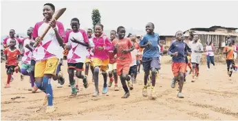  ?? ?? The Queen’s Baton in Uganda