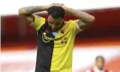  ??  ?? Troy Deeney said: ‘Clubs can go in different directions, players can go in different directions.’ Photograph: Julian Finney/AP