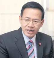  ?? APICHART JINAKUL ?? Mr Sutthipol, newly appointed to head the Office of Insurance Commission, sees revised regulation­s as crucial to consumer protection.