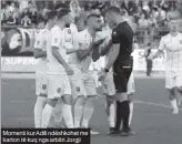  ?? ?? Momenti kur Adili ndëshkohet me karton të kuq nga arbitri Jorgji