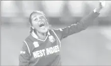  ??  ?? West Indies Women leg-spinner Afy Fletcher grabbed a career-best five-wicket haul.
