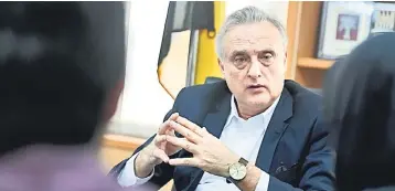  ?? — Bernama photo ?? Dargent who mooted the idea of setting up the mission said the need to have a dedicated embassy at the political and economic union of 28 member states (EU) – located primarily in Europe – was envisaged as playing a vital role for both Belgium and Malaysia.