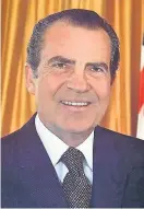  ??  ?? WAR CRIMES Former president Nixon