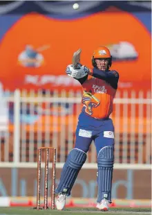  ??  ?? Jason Roy, who played for England Lions in Abu Dhabi, is now in Sharjah as part of Bengal Tigers in the T10 League.