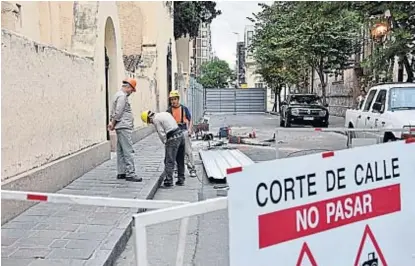  ?? (RAMIRO PEREYRA) ?? Enobra. El corte en el tramo ha generado malestar en quienes habitan en la zona.