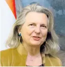  ??  ?? Karin Kneissl, Österreich­s ehemalige Außenminis­terin.