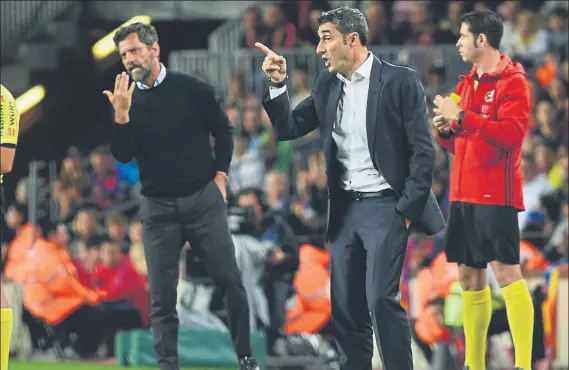  ?? FOTO: MANEL MONTILLA ?? El Barça goleó al Espanyol de Quique Sánchez Flores nada más volver del primer paréntesis internacio­nal por los partidos de las seleccione­s nacionales