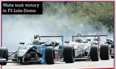 ??  ?? Watts took victory in F3 Lola-dome