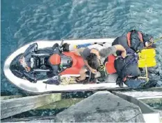  ?? AFP ?? Der Mann wollte per Jetski nach Papua-Neuguinea fliehen.