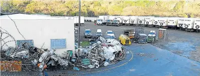  ?? Picture: SUPPLIED ?? EYESORE: Junk piled high outside the scrapyard in Magnolia Street.