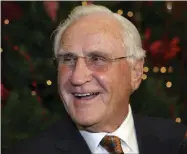  ?? JEFFREY M. BOAN - THE ASSOCIATED PRESS ?? FILE - In this Jan. 2, 2010, file photo, former Miami Dolphins head coach Don Shula smiles during his 80th birthday party at Land Shark Stadium in Miami. Shula, who won the most games of any NFL coach and led the Miami Dolphins to the only perfect season in league history, died Monday, May 4, 2020, at his South Florida home, the team said. He was 90.