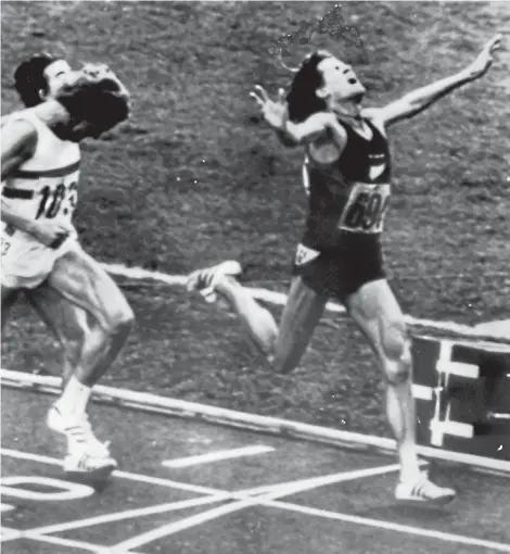  ?? STUFF ?? Generation­s of New Zealanders know this ageless black and white photo shows John Walker winning the 1500m gold medal at the 1976 Montreal Olympics. Inset: Compatriot Nick Willis is now 37 but durable enough to erase Walker’s name from at least one record book.
