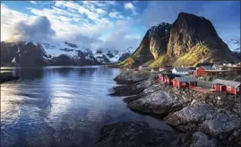  ?? Submitted photo ?? A fishing hut at spring sunset in the Reine, Lofoten islands, of Norway.