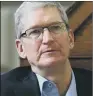 ??  ?? TIM COOK: He says that the European Commission decision is a major blow to the company.