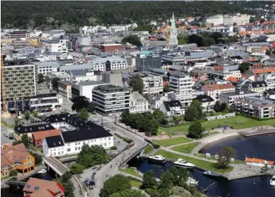  ?? FOTO: KJARTAN BJELLAND ?? Kristiansa­nd faller på NHOS kommuneran­gering, men skårer likevel best av kommunene i landsdelen.