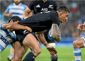  ?? PABLO A GASPARINI ?? Sonny Bill Williams needs a big game against the Wallabies.