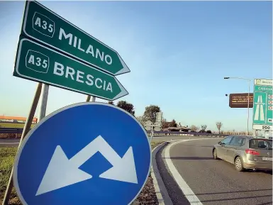  ??  ?? Sulla Brebemi Ad aprile dello scorso anno il commercian­te è stato fermato per due volte sull’autostrada