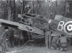  ?? ?? ■ Pilot Officer D N Mcleod’s Spitfire of 234 Squadron was one of the casualties of the air actions during the ‘Channel Dash’. (via Wojtek Matusiak)