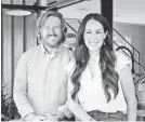  ?? HGTV ?? Chip and Joanna Gaines’ “Fixer Upper: Behind the Design” premieres Tuesday.