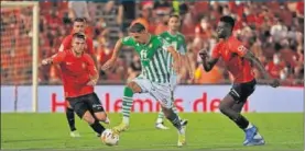  ??  ?? Joaquín, en una jugada contra el Mallorca.