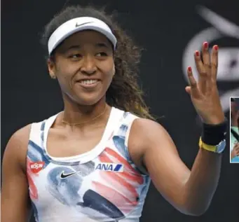  ?? FOTO AP/PHN ?? Naomi Osaka werkt sinds een aantal maanden samen met de Limburgse coach Wim Fissette.