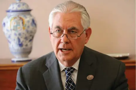  ?? SD/BALKIS PRESS/ABACA PRESS/TRIBUNE NEWS SERVICE ?? The White House criticized Russia for helping an ally that has used weapons of mass destructio­n ahead of Secretary of State Rex Tillerson’s Mosvow visit.