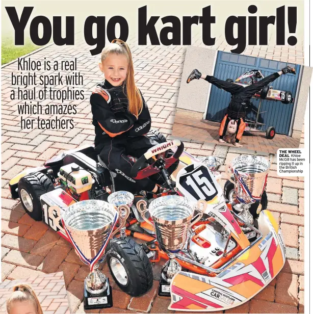  ?? ?? THE WHEEL DEAL Khloe McGill has been ripping it up in the British Championsh­ip