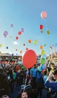  ??  ?? Auch ein Ballonstar­t ist bei der Kirchweih geplant. Archivfoto: Marcus Merk