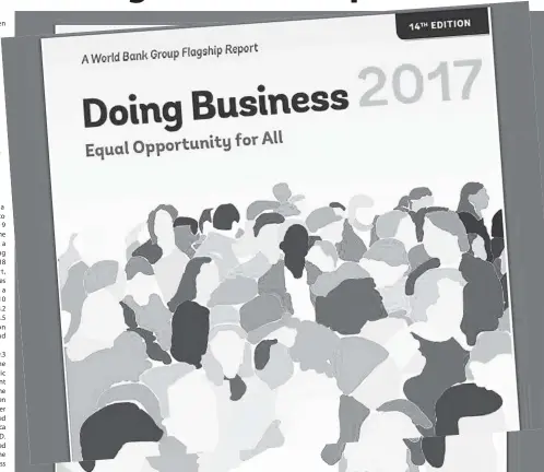  ??  ?? The ‘Doing Business Report 2017’ indicated that, for that year, Jamaica required 10 days to get a business started. Like the 2018 report, the 2019 report says Jamaica now requires two procedures and three days.