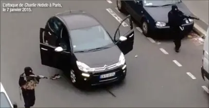  ??  ?? L’attaque de Charlie Hebdo à Paris, le 7 janvier 2015.