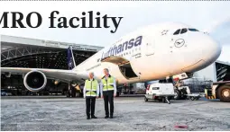  ?? ?? DTI Secretary Fred Pascual (left) and Lufthansa Technik Philippine­s' President and CEO Mr. Elmar Lutter (right)