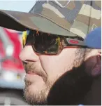  ?? AP PHOTO ?? SITTING PRETTY: Martin Truex Jr. reacts after winning the pole yesterday for the NASCAR Cup Series race in Richmond, Va.