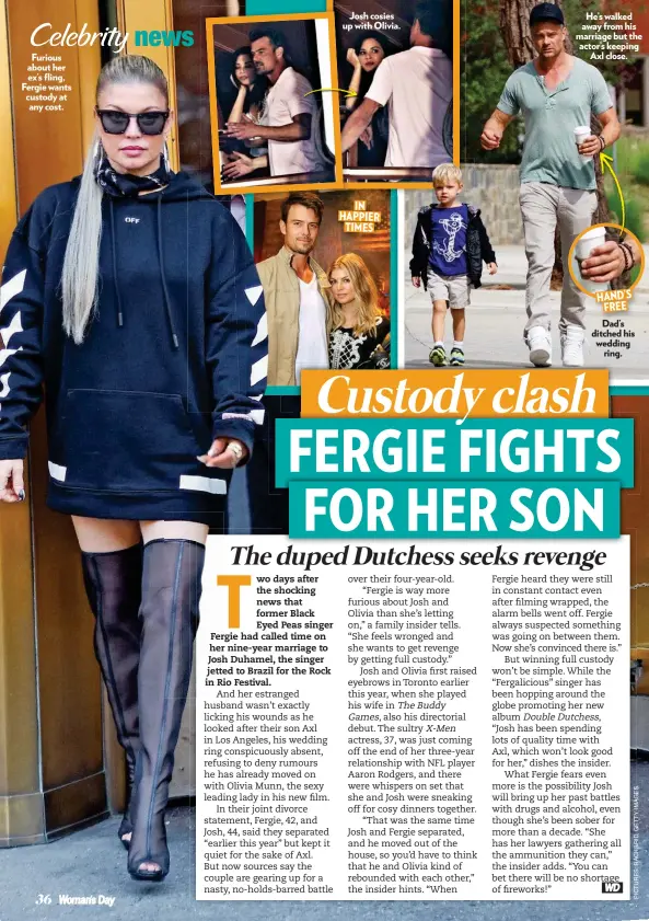  ??  ?? Furious about her ex’s fling, Fergie wants custody at any cost. IN HAPPIER TIMES