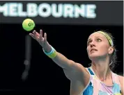  ?? AP ?? Petra Kvitova, of the Czech Republic, saw off Spain’s Paula Badosa 7-5 7-5.