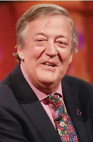  ??  ?? Stephen Fry ‘danced by the icy water of depression’