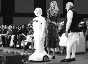  ?? PHOTO : PTI ?? Prime Minister Narendra Modi with Ivanka Trump, daughter and advisor to the US President, during the inaugurati­on of the Global Entreprene­urship Summit 2017 in Hyderabad on Tuesday