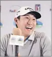  ?? ANDA CHU/ STAFF ?? Rookie James Hahn has put his fun- loving personalit­y on display on the PGA Tour.