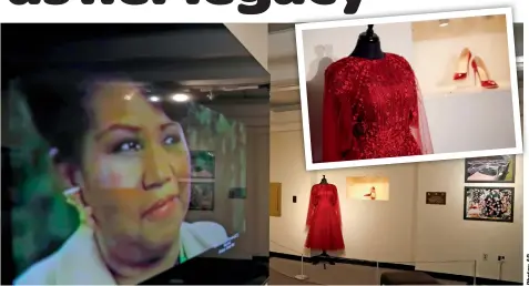 ??  ?? The Detroit Museum is hosting an exhibit on the late Aretha Franklin that will run until January 21, 2019