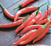  ?? DREAMSTIME ?? Capsaicin is a compound found in chile peppers that provides heat. It’s known to alleviate pain.