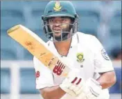  ?? AFP ?? Temba Bavuma ‘s unbeaten 95 helped SA pile up a big score.