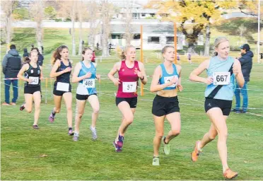  ??  ?? Sarah Lambert (667 Collegiate) ran solidly to finish 4th in the Senior Girls at the NZSS Cross Country Champs in Timaru at the weekend.