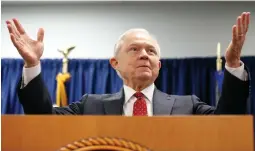  ?? David Maialetti/ Philadelph­ia Inquirer ?? Attorney General Jeff Sessions drew scrutiny last week as leaks reportedly suggested he had spoken with a Russian diplomat last year about campaignre­lated matters.