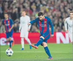  ?? FOTO: PEP MORATA ?? Leo Messi no juega contra el PSG desde el 6-1 de marzo de 2017