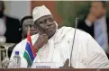  ?? PICTURE: REUTERS ?? PROTESTER: Incumbent Gambian President Yahya Jammeh.